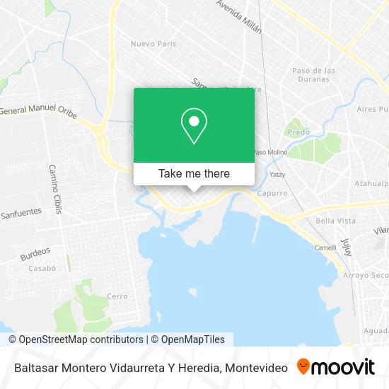 Mapa de Baltasar Montero Vidaurreta Y Heredia