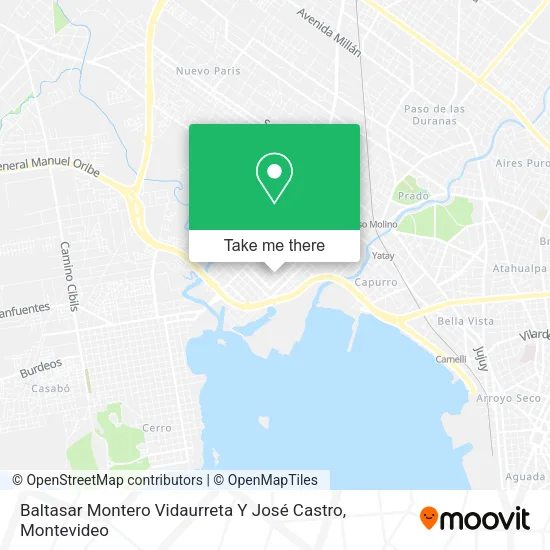 Mapa de Baltasar Montero Vidaurreta Y José Castro