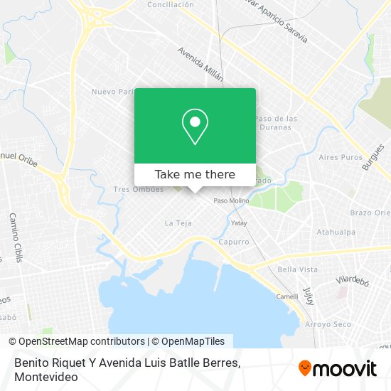 Benito Riquet Y Avenida Luis Batlle Berres map