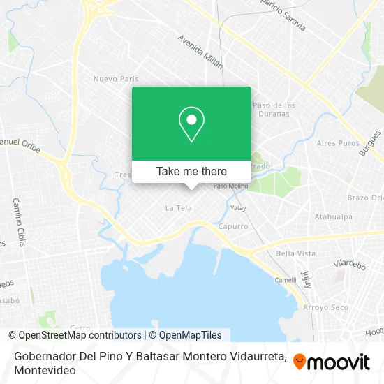 Gobernador Del Pino Y Baltasar Montero Vidaurreta map