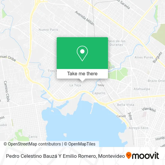 Mapa de Pedro Celestino Bauzá Y Emilio Romero