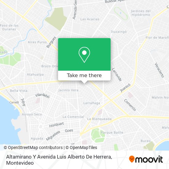 Altamirano Y Avenida Luis Alberto De Herrera map