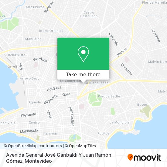 Avenida General José Garibaldi Y Juan Ramón Gómez map