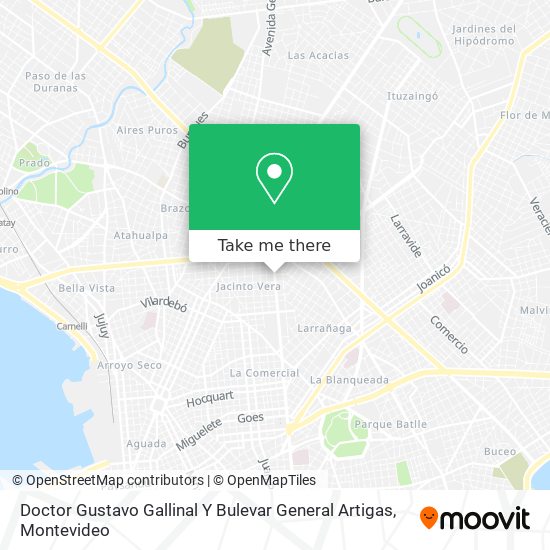 Doctor Gustavo Gallinal Y Bulevar General Artigas map