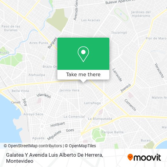 Mapa de Galatea Y Avenida Luis Alberto De Herrera