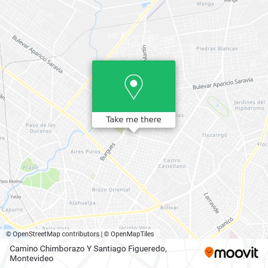 Camino Chimborazo Y Santiago Figueredo map