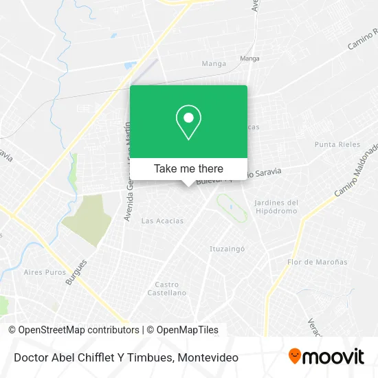 Mapa de Doctor Abel Chifflet Y Timbues