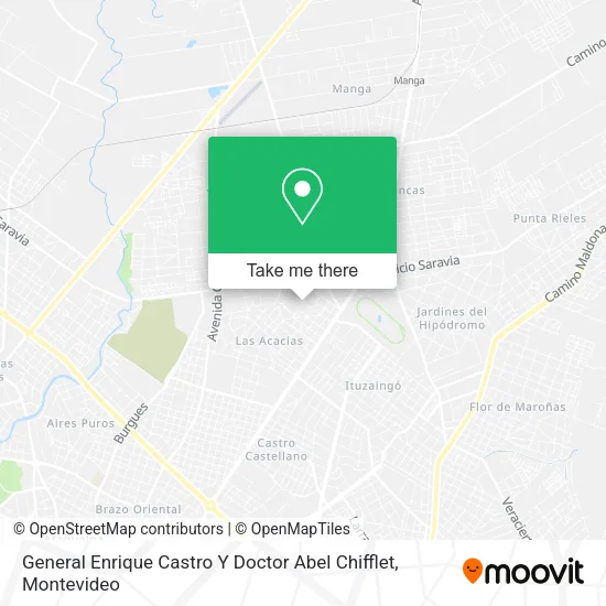 Mapa de General Enrique Castro Y Doctor Abel Chifflet