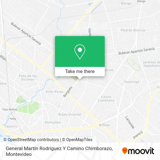 General Martín Rodríguez Y Camino Chimborazo map