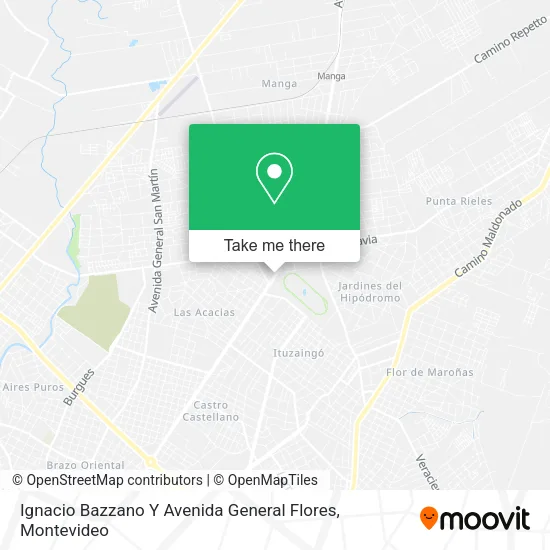 Mapa de Ignacio Bazzano Y Avenida General Flores