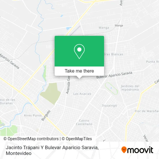 Mapa de Jacinto Trápani Y Bulevar Aparicio Saravia