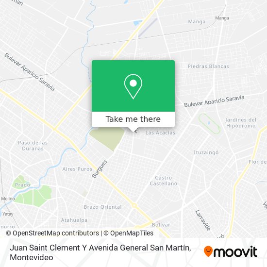 Juan Saint Clement Y Avenida General San Martín map