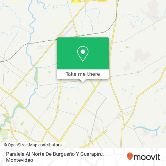 Paralela Al Norte De Burgueño Y Guarapiru map