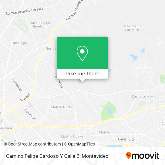 Camino Felipe Cardoso Y Calle 2 map