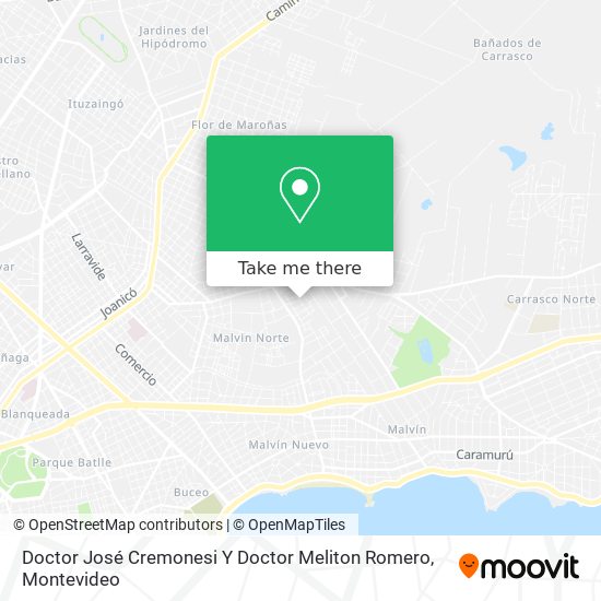 Doctor José Cremonesi Y Doctor Meliton Romero map