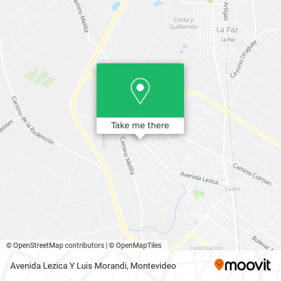 Avenida Lezica Y Luis Morandi map