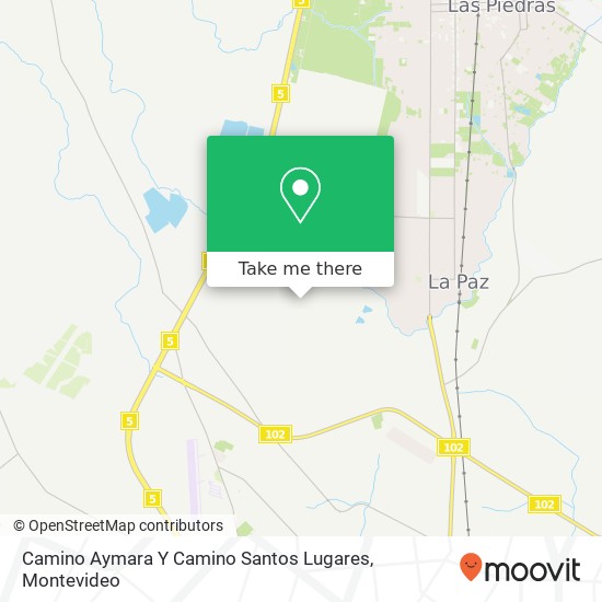 Camino Aymara Y Camino Santos Lugares map