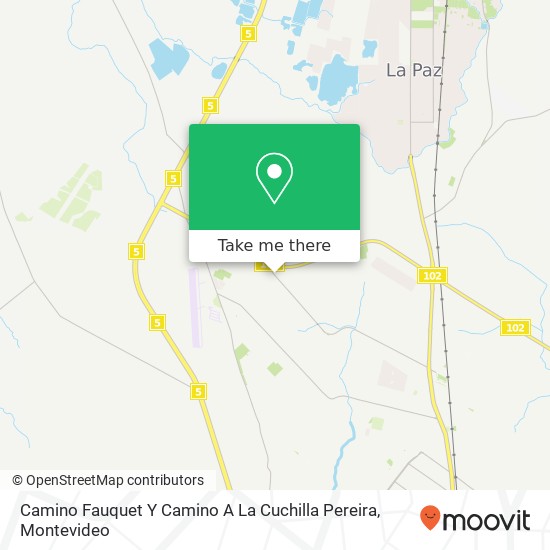 Camino Fauquet Y Camino A La Cuchilla Pereira map