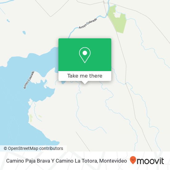 Camino Paja Brava Y Camino La Totora map