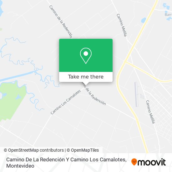 Camino De La Redención Y Camino Los Camalotes map