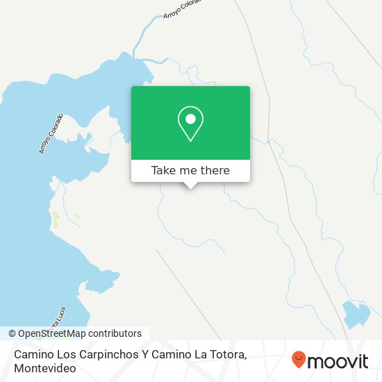 Camino Los Carpinchos Y Camino La Totora map