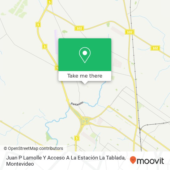 Juan P Lamolle Y Acceso A La Estación La Tablada map