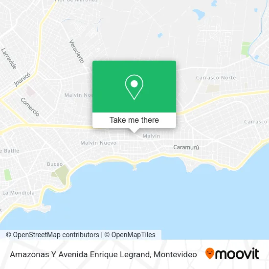 Mapa de Amazonas Y Avenida Enrique Legrand