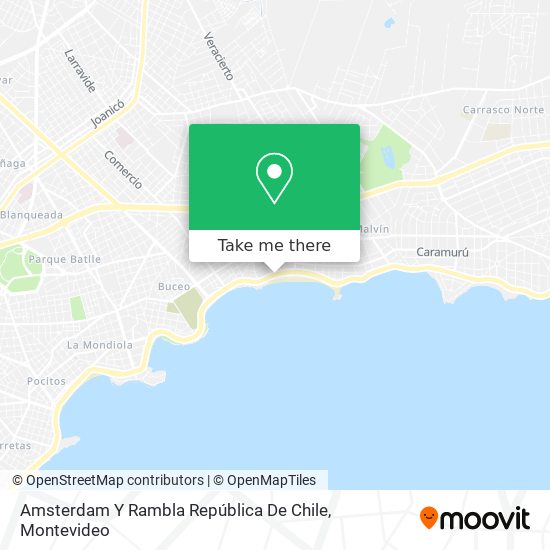 Mapa de Amsterdam Y Rambla República De Chile