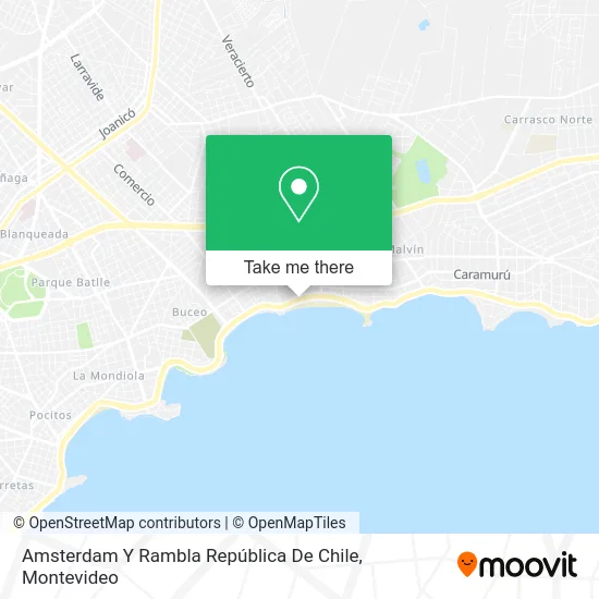 Amsterdam Y Rambla República De Chile map