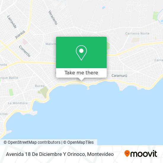 Avenida 18 De Diciembre Y Orinoco map