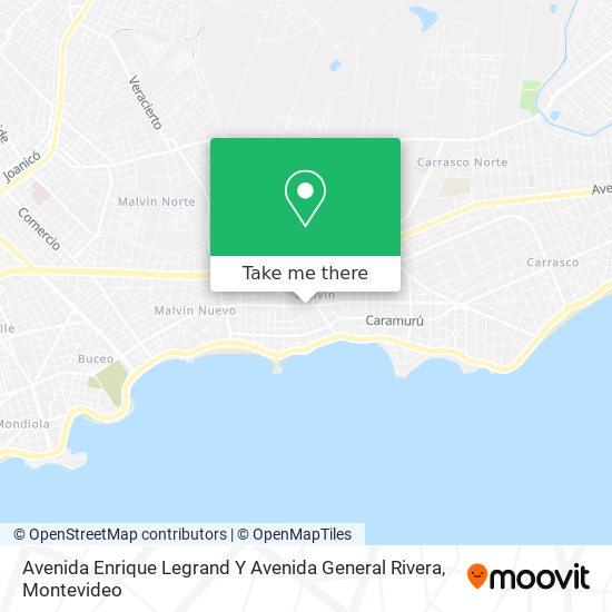 Avenida Enrique Legrand Y Avenida General Rivera map