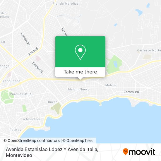 Avenida Estanislao López Y Avenida Italia map