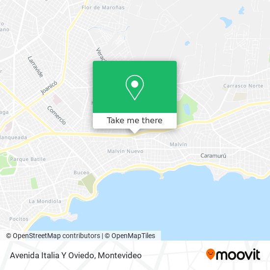 Mapa de Avenida Italia Y Oviedo