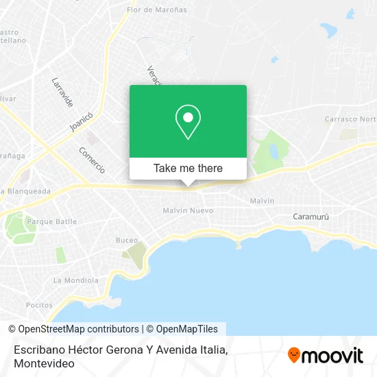 Mapa de Escribano Héctor Gerona Y Avenida Italia