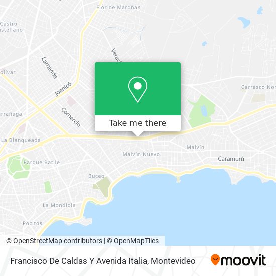 Francisco De Caldas Y Avenida Italia map
