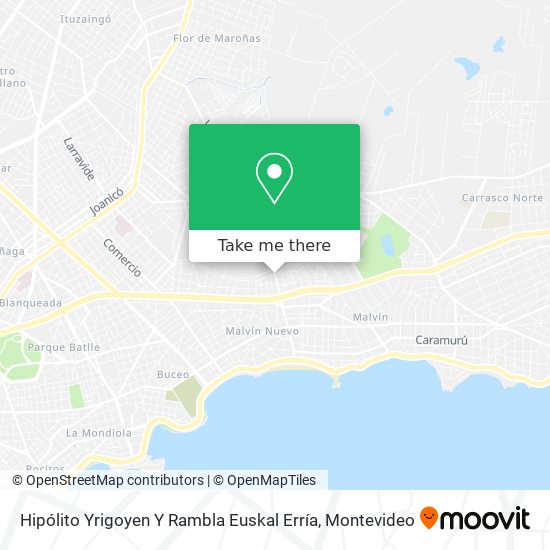 Hipólito Yrigoyen Y Rambla Euskal Erría map