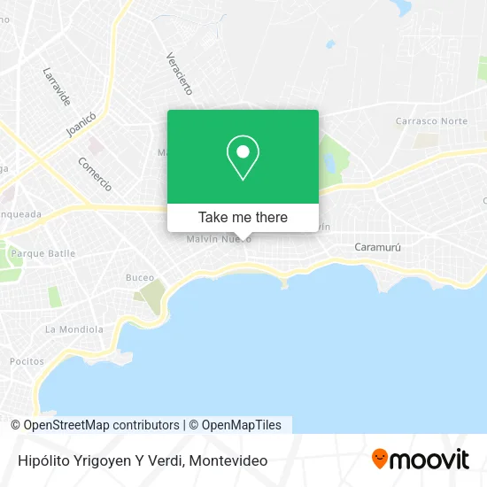 Hipólito Yrigoyen Y Verdi map