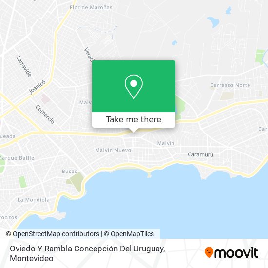 Mapa de Oviedo Y Rambla Concepción Del Uruguay