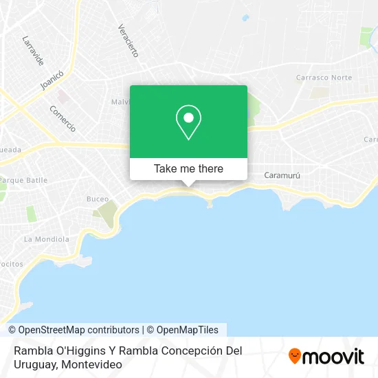 Mapa de Rambla O'Higgins Y Rambla Concepción Del Uruguay