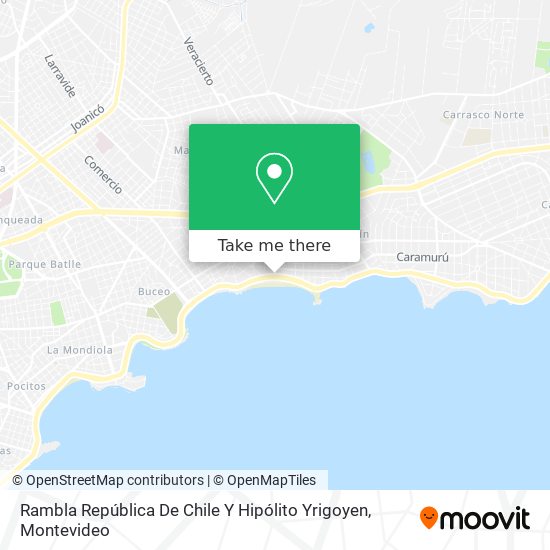 Rambla República De Chile Y Hipólito Yrigoyen map