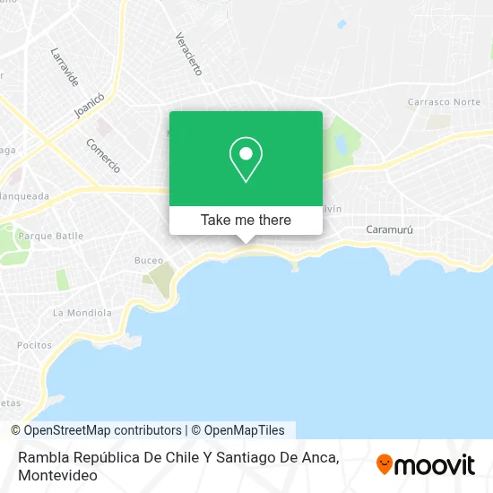 Rambla República De Chile Y Santiago De Anca map