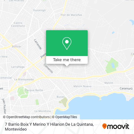 Mapa de 7 Barrio Boix Y Merino Y Hilarion De La Quintana