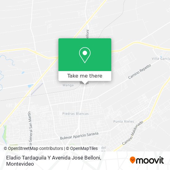 Eladio Tardaguila Y Avenida José Belloni map