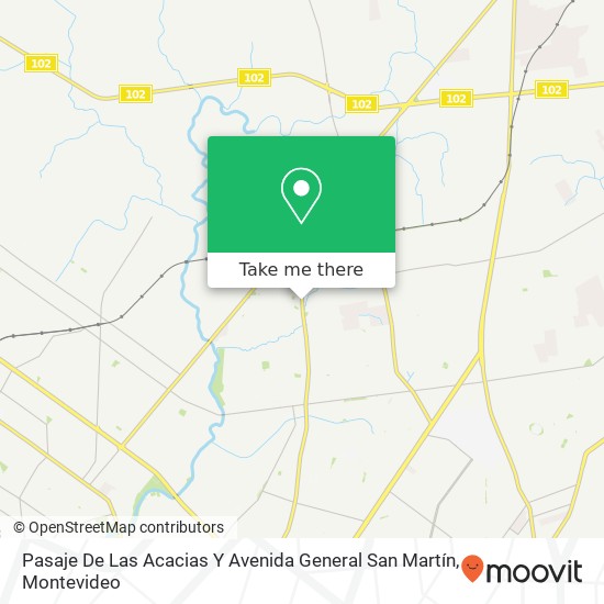 Pasaje De Las Acacias Y Avenida General San Martín map