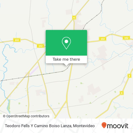 Teodoro Fells Y Camino Boiso Lanza map