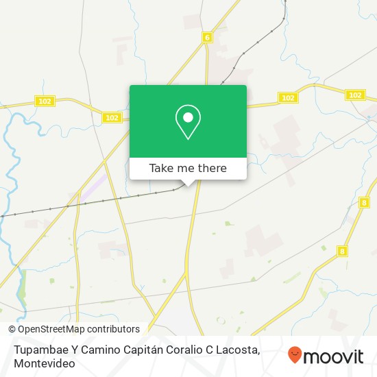 Tupambae Y Camino Capitán Coralio C Lacosta map