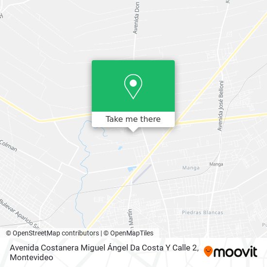 Mapa de Avenida Costanera Miguel Ángel Da Costa Y Calle 2