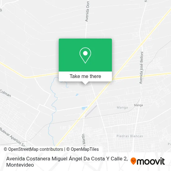 Mapa de Avenida Costanera Miguel Ángel Da Costa Y Calle 2
