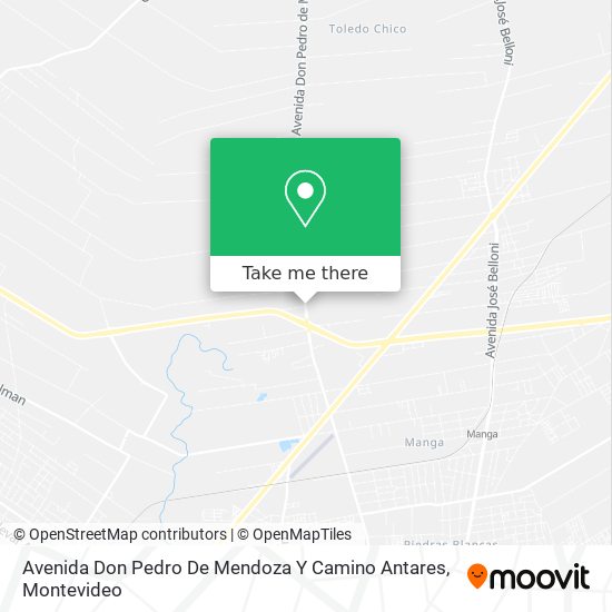 Mapa de Avenida Don Pedro De Mendoza Y Camino Antares