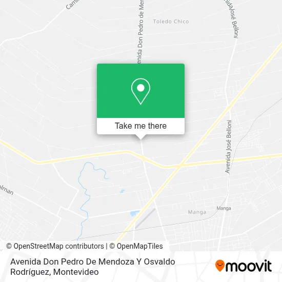 Mapa de Avenida Don Pedro De Mendoza Y Osvaldo Rodríguez